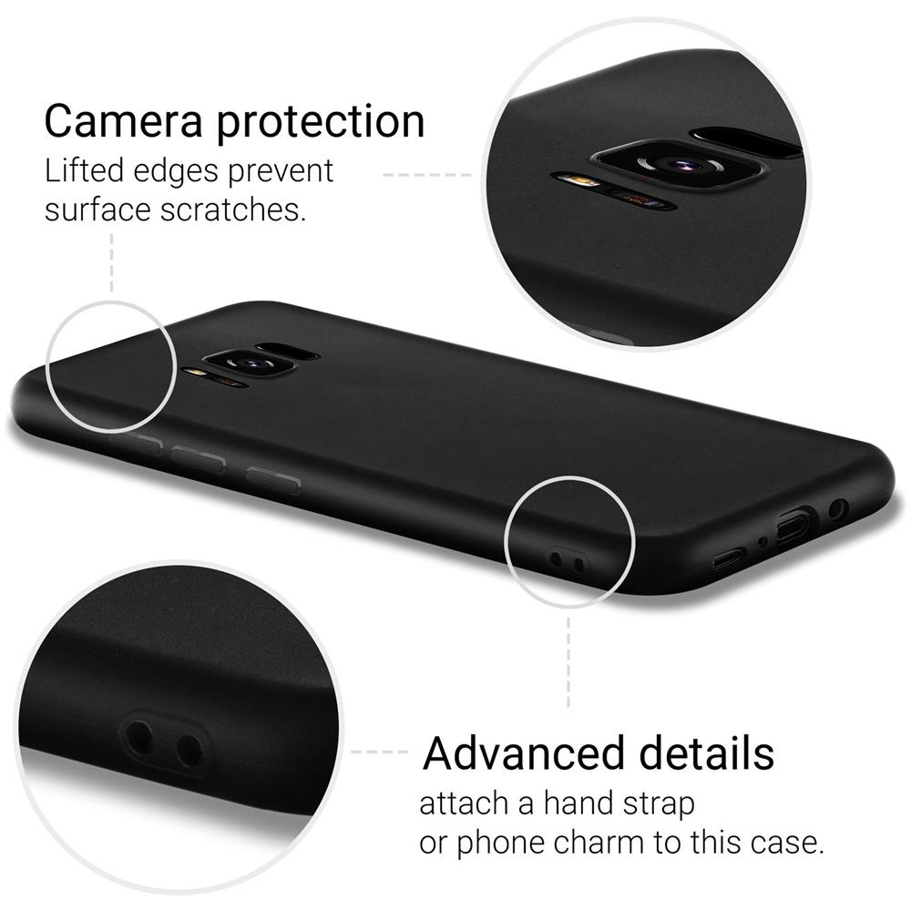 Minimalist Series, Cover In Silicone Per Samsung S8, Nero - Finitura Opaca, Custodia Sottile E Morbida In Tpu - Foto 6