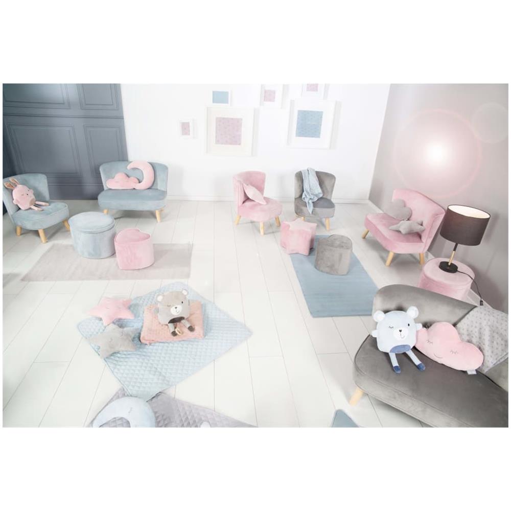 Pouf per Bambini a Forma di Stella Azzurro Cielo - Foto 3