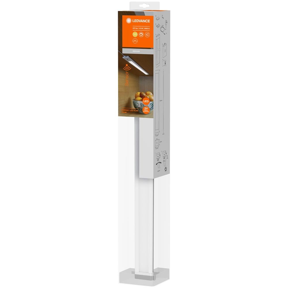 Ledvance Apparecchio A Bassa Tensione Con Alimentatore Esterno, Per Armadi E Sottopensili Led Slim / 10 W, 220…240 V, Bianco Caldo, 3000 K, Materiale: Polycarbonat (pc) /acrylnitril, Ip20 - Foto 1