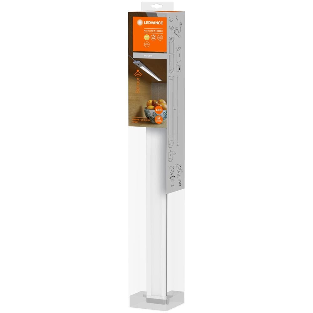 Ledvance Apparecchio A Bassa Tensione Con Alimentatore Esterno, Per Armadi E Sottopensili Led Slim / 10 W, 220…240 V, Bianco Caldo, 3000 K, Materiale: Polycarbonat (pc) /acrylnitril, Ip20 - Foto 4