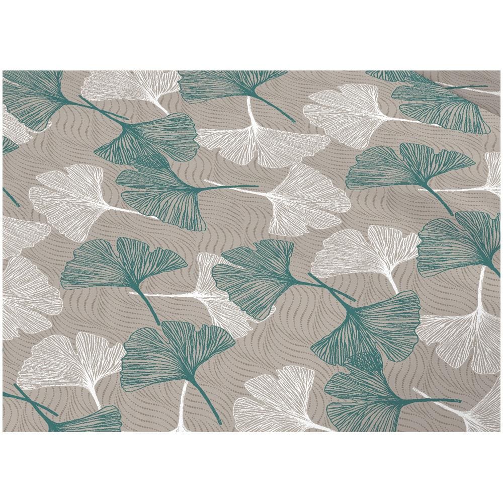 Copriletto Piquet Primavera Estate 100% Cotone Disegno Ginko Piazza E Mezza Verde - Foto 6