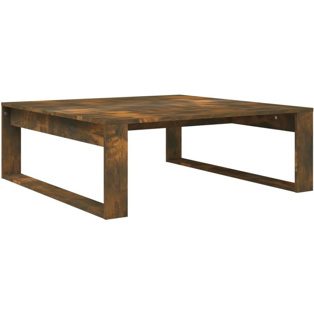 Tavolino Da Salotto Rovere Fumo 100x100x35 Cm Legno Multistrato - Foto 2