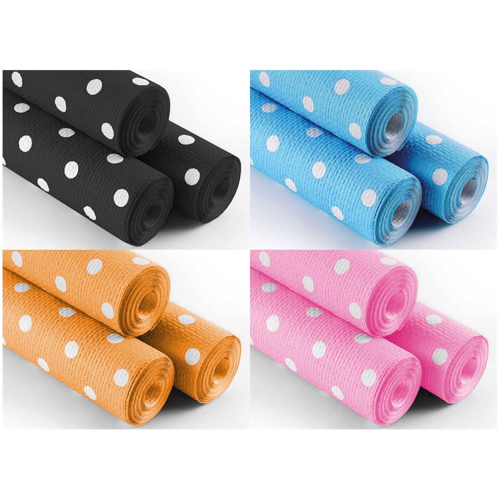 Rotolo Tovaglia A Pois Per Feste Antistrappo 100% Carta Made Italy 5mtx1,20mt 5 Metri Giallo - Foto 2