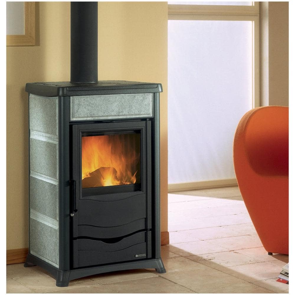 Stufa a Legna Rossella Plus Potenza Termica Nominale 8 kW 229 m3 Riscaldabili Colore Pietra Naturale - Foto 2