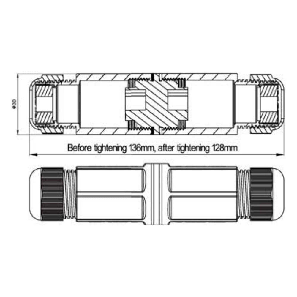 IWP-MD C6-IP67 - Adattatore RJ45 F / RJ45 F Protezione IP67 - Foto 2