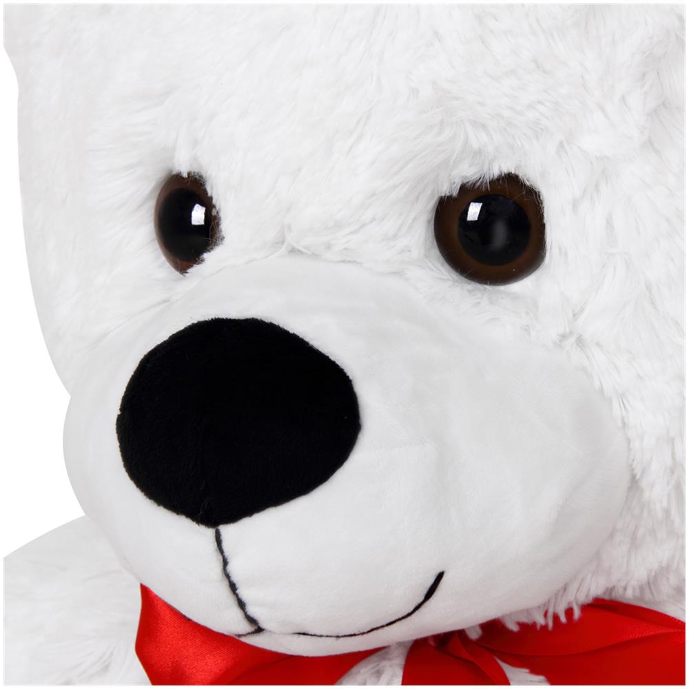 Peluche Orso Gigante Xxl Alto 150cm Pupazzo Bambini Orsacchiotto Morbido Bianco - Foto 2