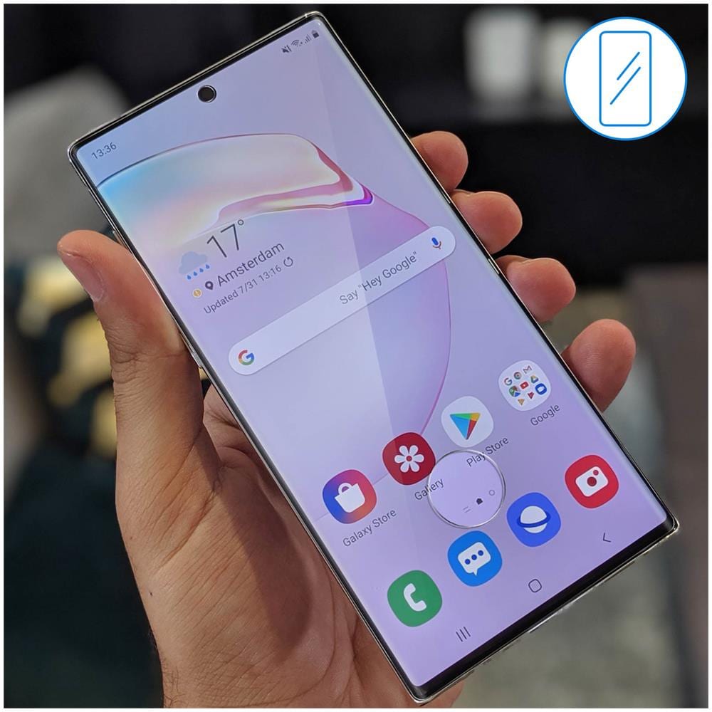 Pellicola Samsung Galaxy Note 10 Plus Vetro Temperato Contorno Nero - Foto 2