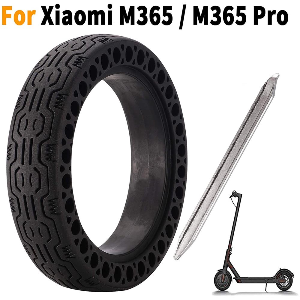 Ruota Pneumatico Anteriorposteriore Di 8,5 Pollici Pneumatico Di Ricambio Solida 8 12 X 2 + Piede Di Porco Per Xiaomi Mijia M365 Scooter Elettrico Skate - Foto 1
