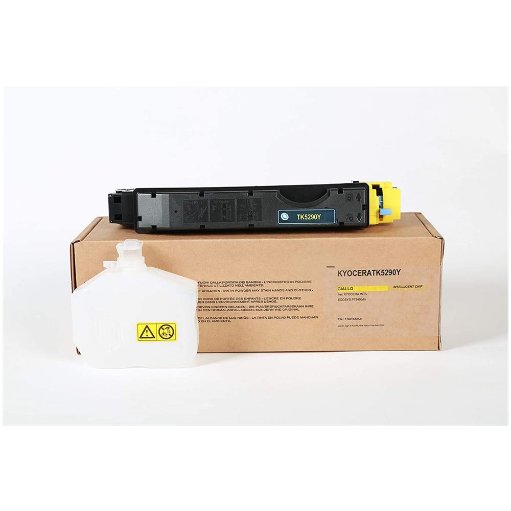 TONER COMPATIBILE - Kyocera Tk-5290y Giallo 1t02txanl0 Per Ecosys P7240cdn Fornito Di Intelligent Chip Capacità 13000 Copie Made In Italy - Foto 5