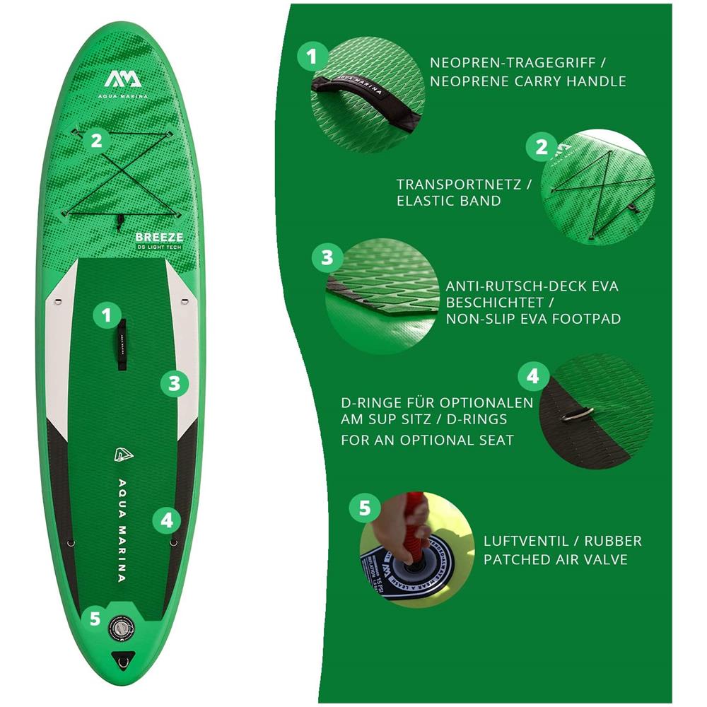 AQUA MARINA Stand Up Paddle Board Gonfiabile In Set Breeze 2021 Isup