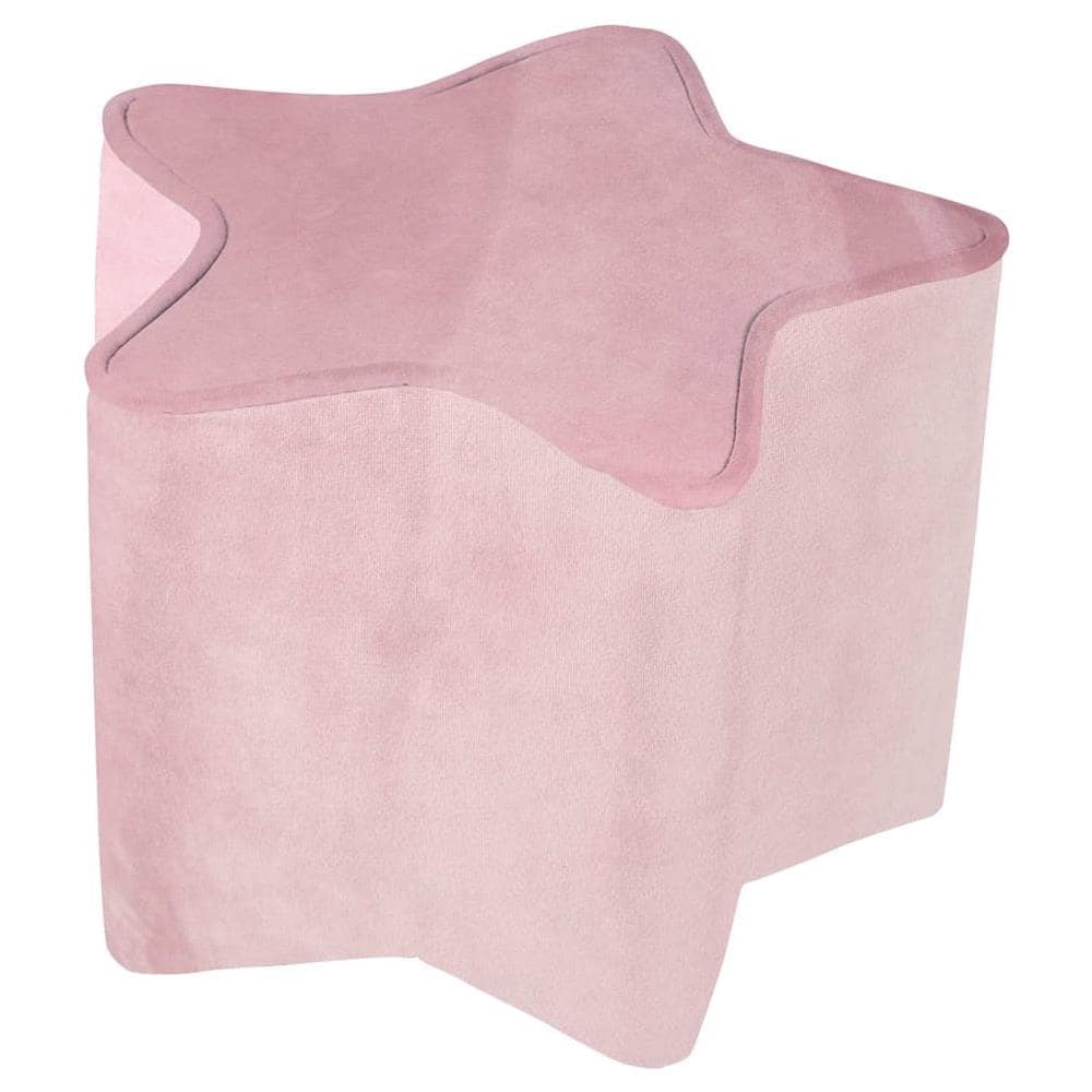 Pouf per Bambini a Forma di Stella Rosa Malva - Foto 1