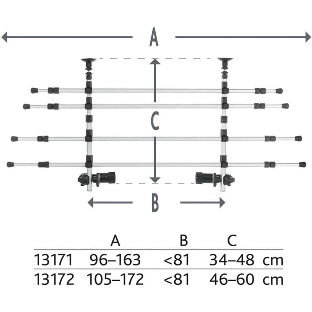 Barriera Auto per Cani 105-172 cm in Alluminio Argento e Nero - Foto 2