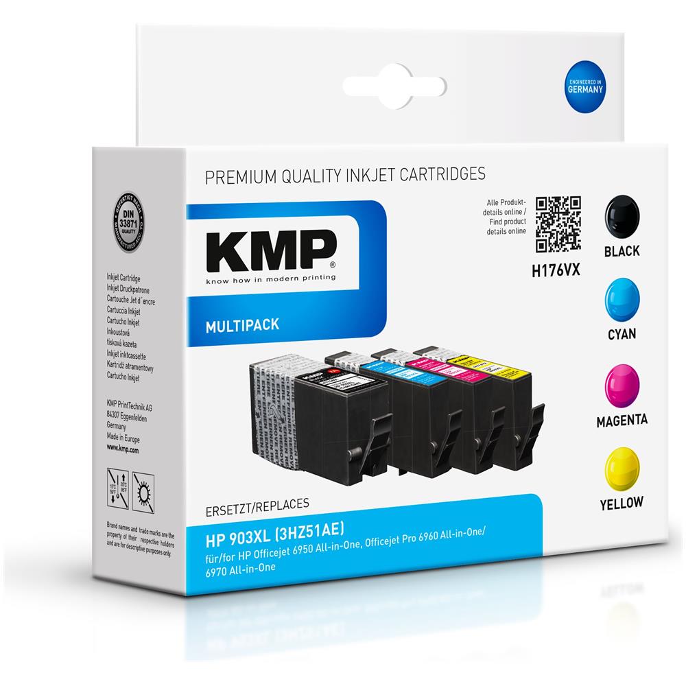 H176VX cartuccia d'inchiostro Compatible Nero, Ciano, Magenta, Giallo Multipack 4 pezzo (i)  - Foto 1