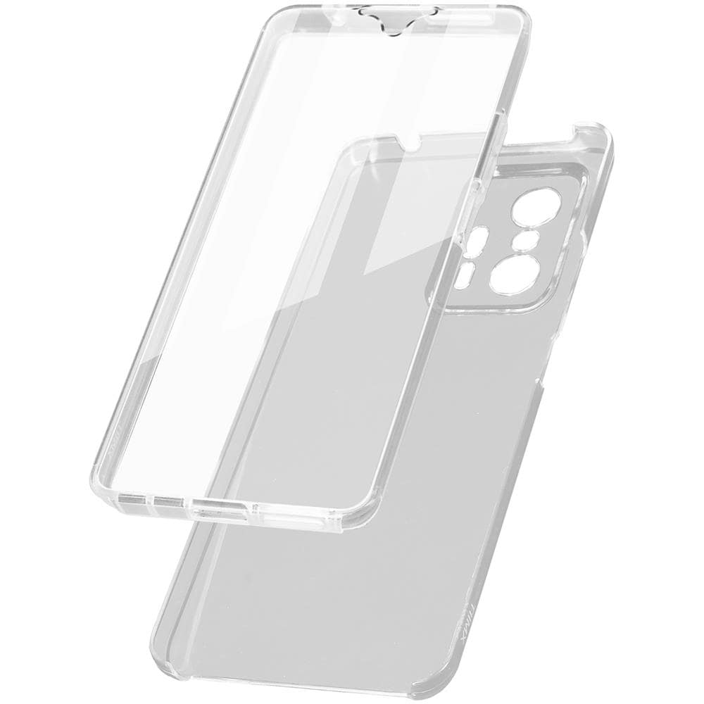 Cover Xiaomi 11t E 11t Pro Retro Rigido E Fronte Flessibile - Trasparente - Foto 1