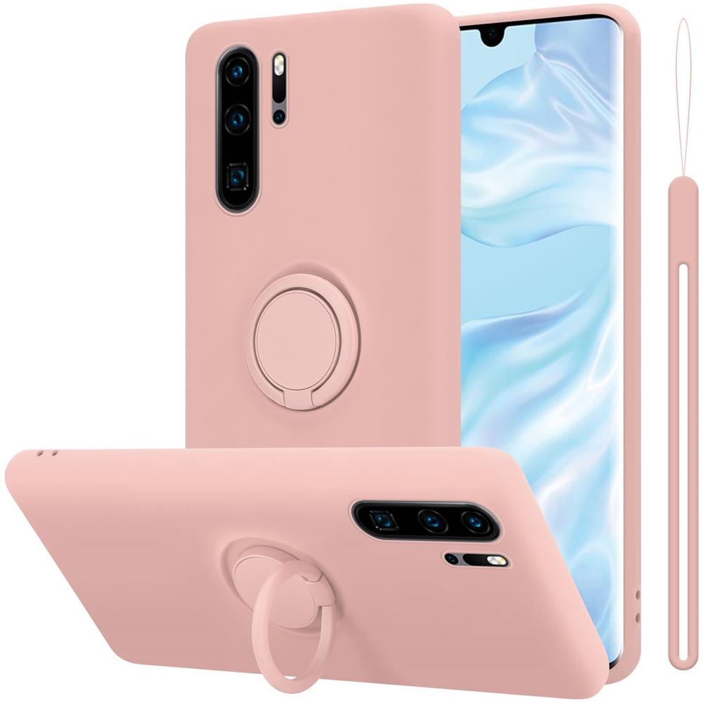 Cadorabo Custodia Compatibile Con Huawei P30 Pro In Liquid Rosa - Coperchio Protettivo In Silicone Tpu Flessibile Con Anello - Foto 1