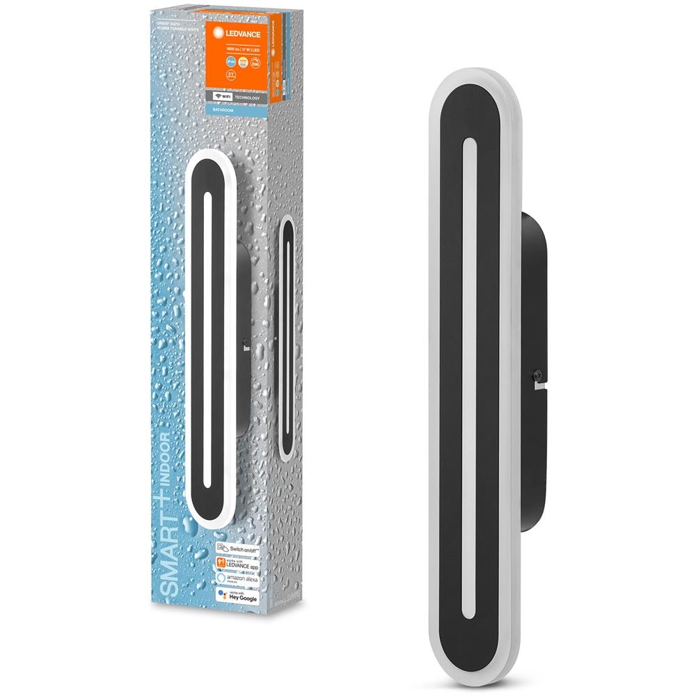 Ledvance Apparecchio Di Illuminazione: Per Soffitto, Bathroom Decorative Ceiling And Wall With Wifi Technology / 17 W, 220…240 V, Ampiezza Fascio Luminoso: 110, Tunable White, 3000…6500 K, Materiale Del Corpo: Steel, Ip44 - Foto 2