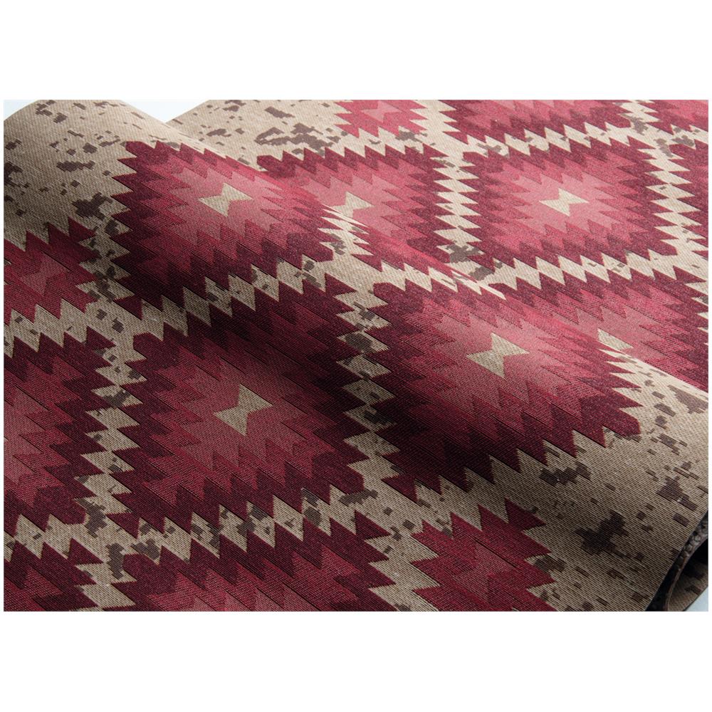 Tappeto Passatoia In Tessuto Jacquard Linea Emozioni Disegno Oasi Rosso 57x115 Rosso - Foto 4
