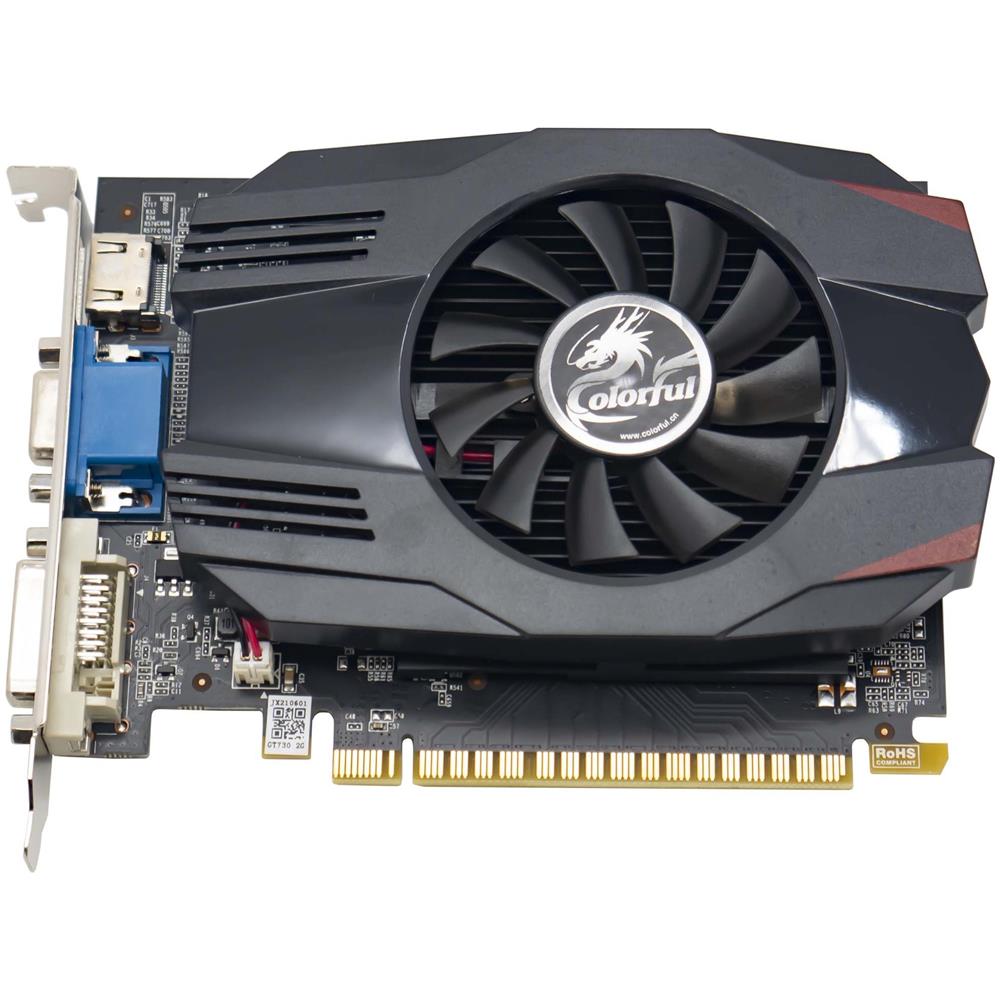 GeForce GT 730 2 GB GDDR3 1x DVI / 1x HDMI / 1x VGA - Foto 1