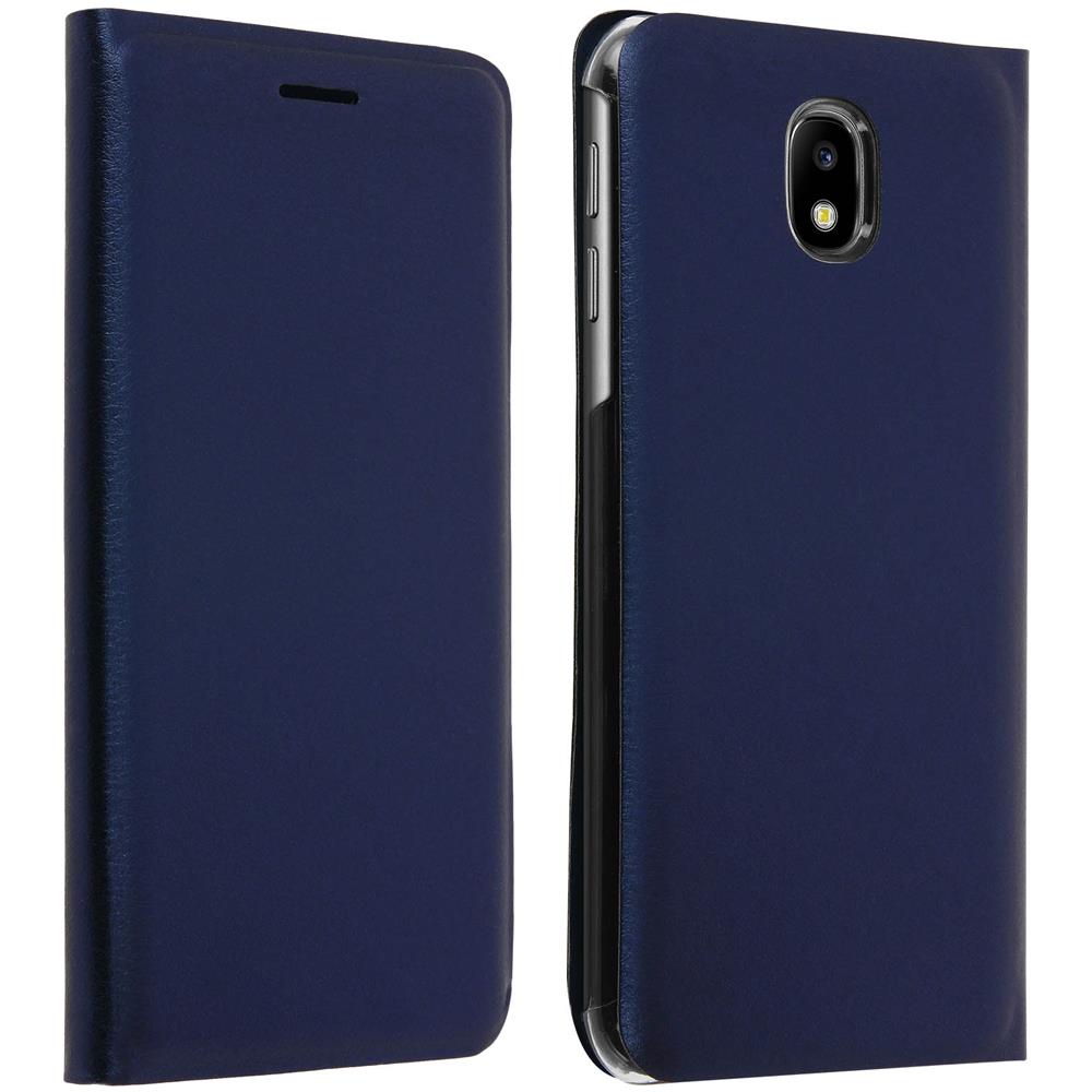 Custodia A Libro Flip Book Cover Per Samsung Galaxy J3 2017 - Blu - Foto 2
