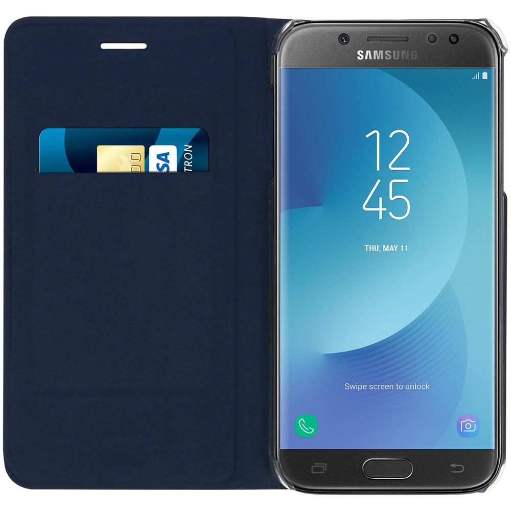 Custodia A Libro Flip Book Cover Per Samsung Galaxy J3 2017 - Blu - Foto 9