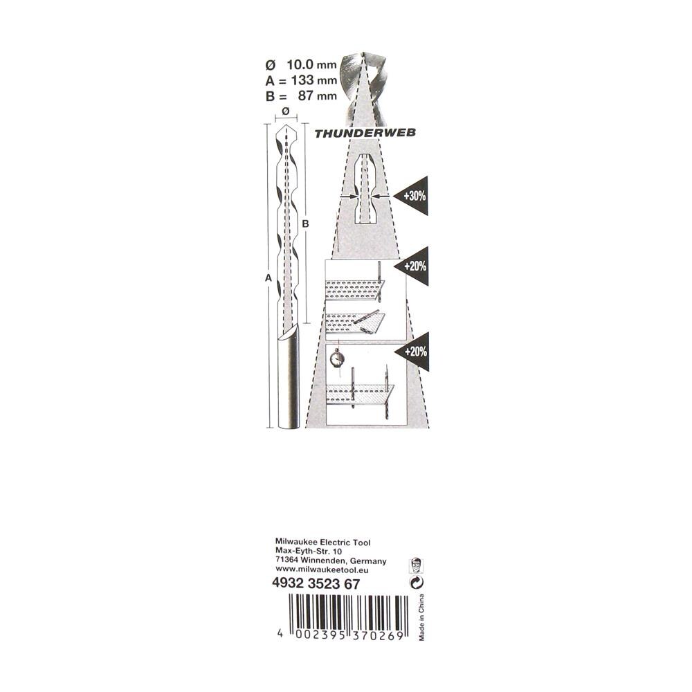 Trapano In Metallo Hss-g Thunderweb 10,0 X 133 Millimetri 4.932.352,3670 - Foto 2