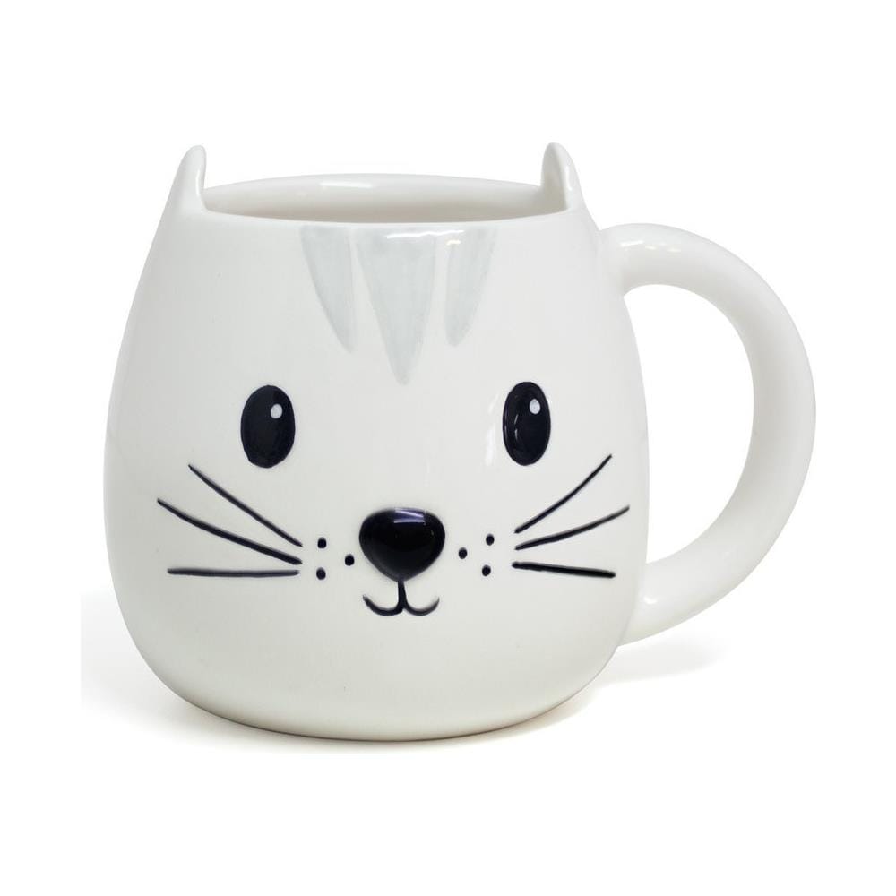 Mug Kitty Coppa A Forma Di Testa Di Gatto Capacità Di 400ml Lavabile In Lavastoviglie E Forno A Microonde Ceramica - Foto 1