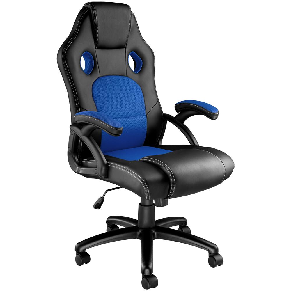 Sedia Da Ufficio Tyson - Nero / blu - Foto 1