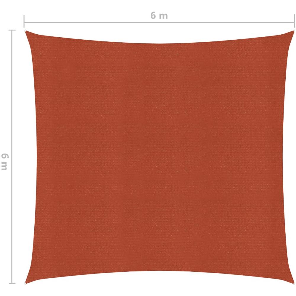 Vela Parasole 160 G / m Terracotta 6x6 M In Hdpe - Foto 6