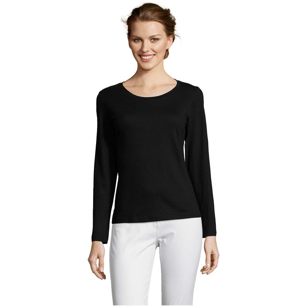 T-shirt Da Donna Con Scollo A V Imperial V Taglia Xl Nero Profondo - Foto 1