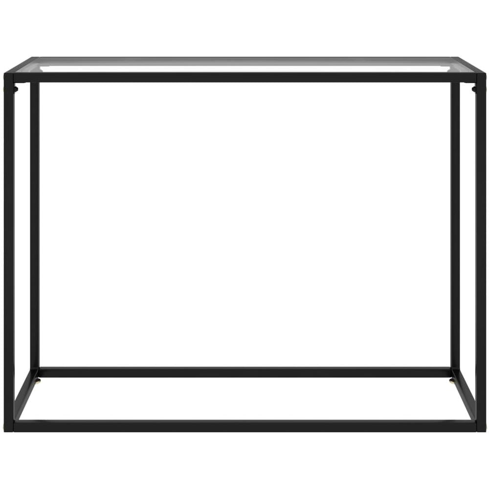 Tavolo Consolle Trasparente 100x35x75 Cm In Vetro Temperato - Foto 2
