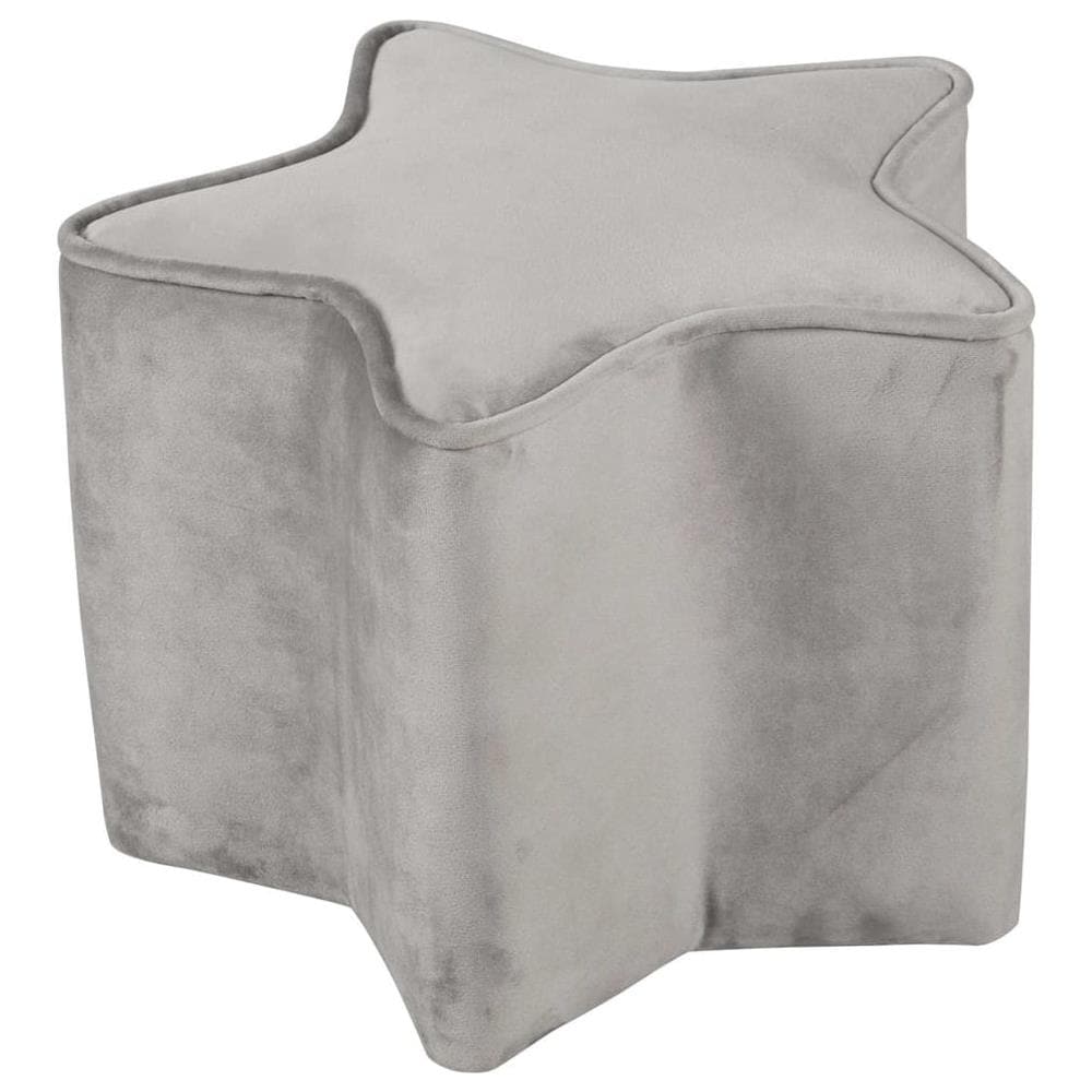 Pouf per Bambini a Forma di Stella Grigio Argento - Foto 1