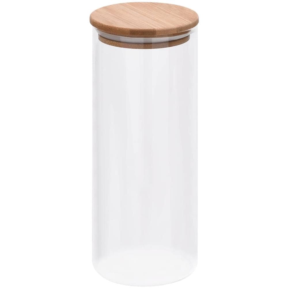 Barattoli di Vetro con Coperchio in Bambù 10 pz 1000 ml - Foto 3