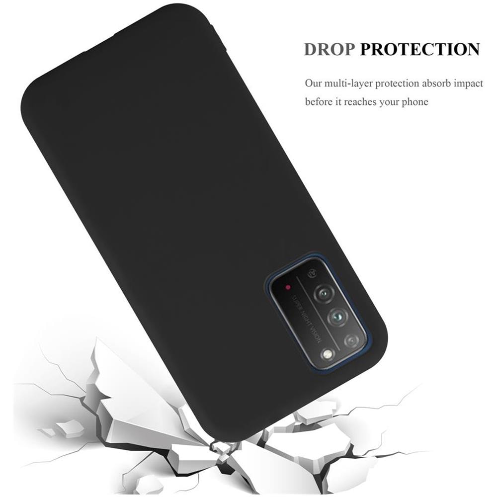 Custodia Compatibile Con Honor X10 In Candy Nero - Coperchio Protettivo In Silicone Tpu Flessibile - Foto 8