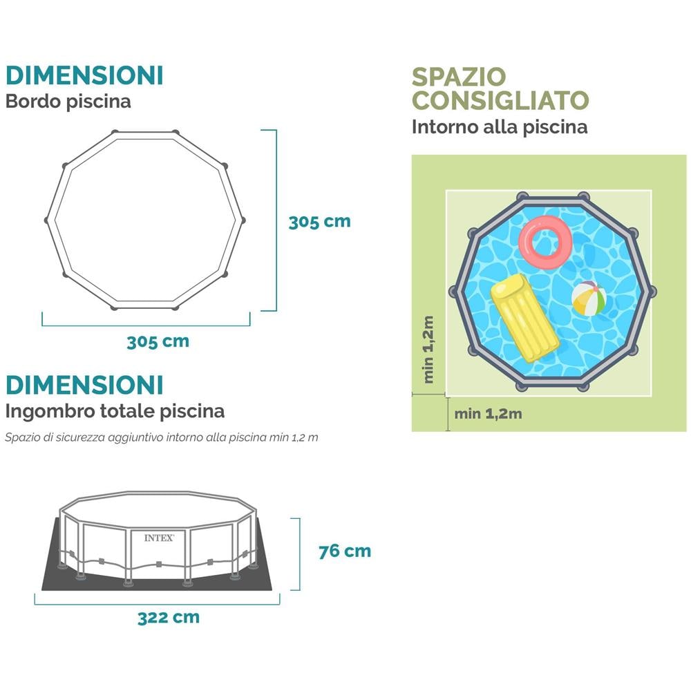 26700NP - Piscina Rotonda Prisma Frame 305x305x76 cm - Foto 4
