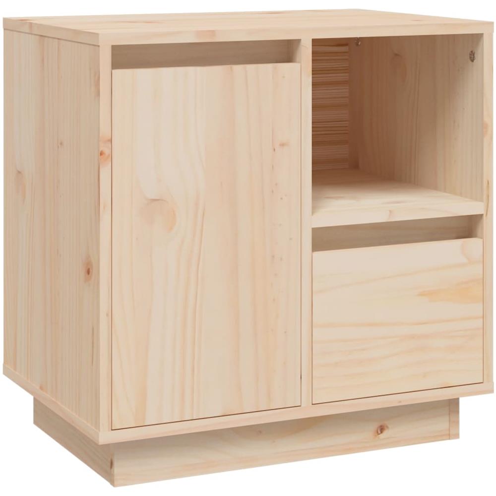 Comodino 50x34x50 Cm In Legno Massello Di Pino - Foto 2