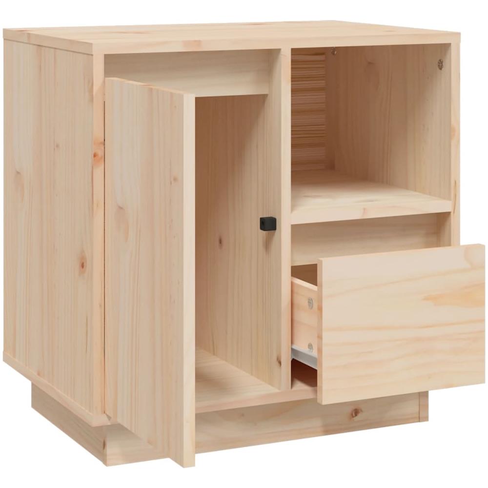 Comodino 50x34x50 Cm In Legno Massello Di Pino - Foto 10