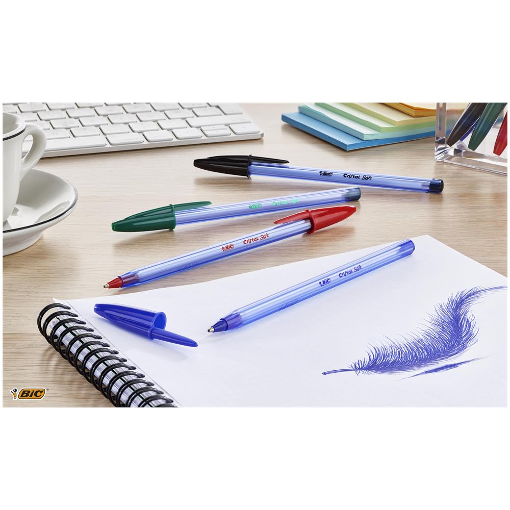 Cristal Soft, Penne a Sfera in Colori Assortiti (Punta 1.2mm), Confezione da 10 - Foto 3