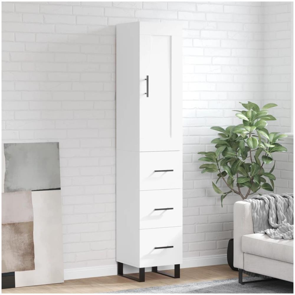 Credenza Bianca vidaXL 70x34x90 cm | Mobile Multiuso Salvaspazio