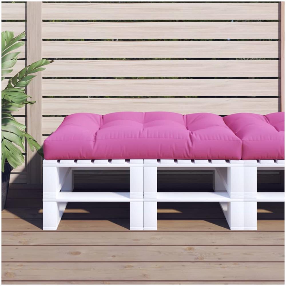 Cuscino Per Pallet Rosa 120x80x12 Cm In Tessuto - Foto 1