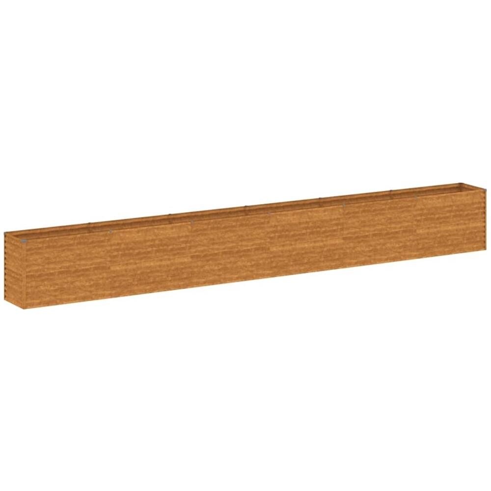 Fioriera Rialzata Da Giardino 578x50x69 Cm In Acciaio Corten - Foto 2