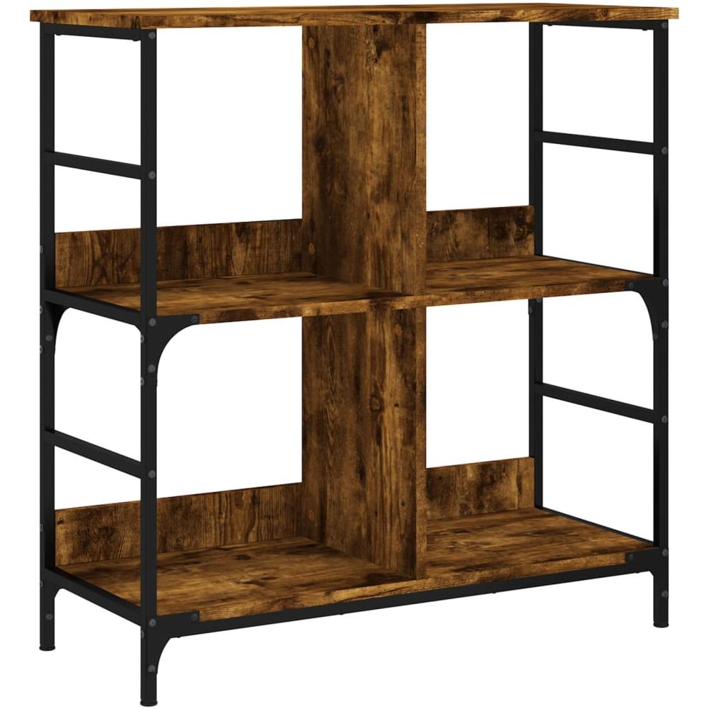 Libreria Rovere Fumo 78,5x33x82 Cm In Legno Multistrato - Foto 2