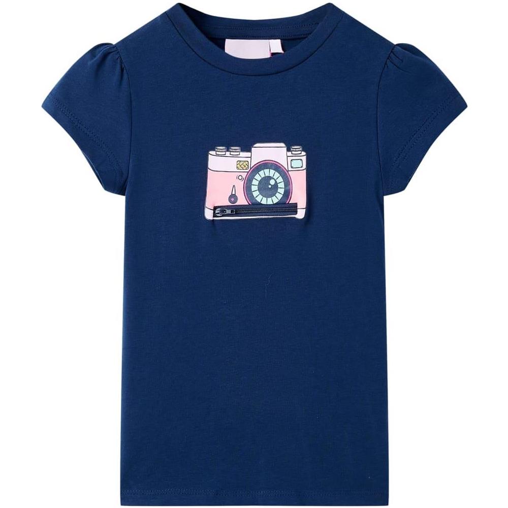 Maglietta da Bambina Blu Marino 116 - Foto 1