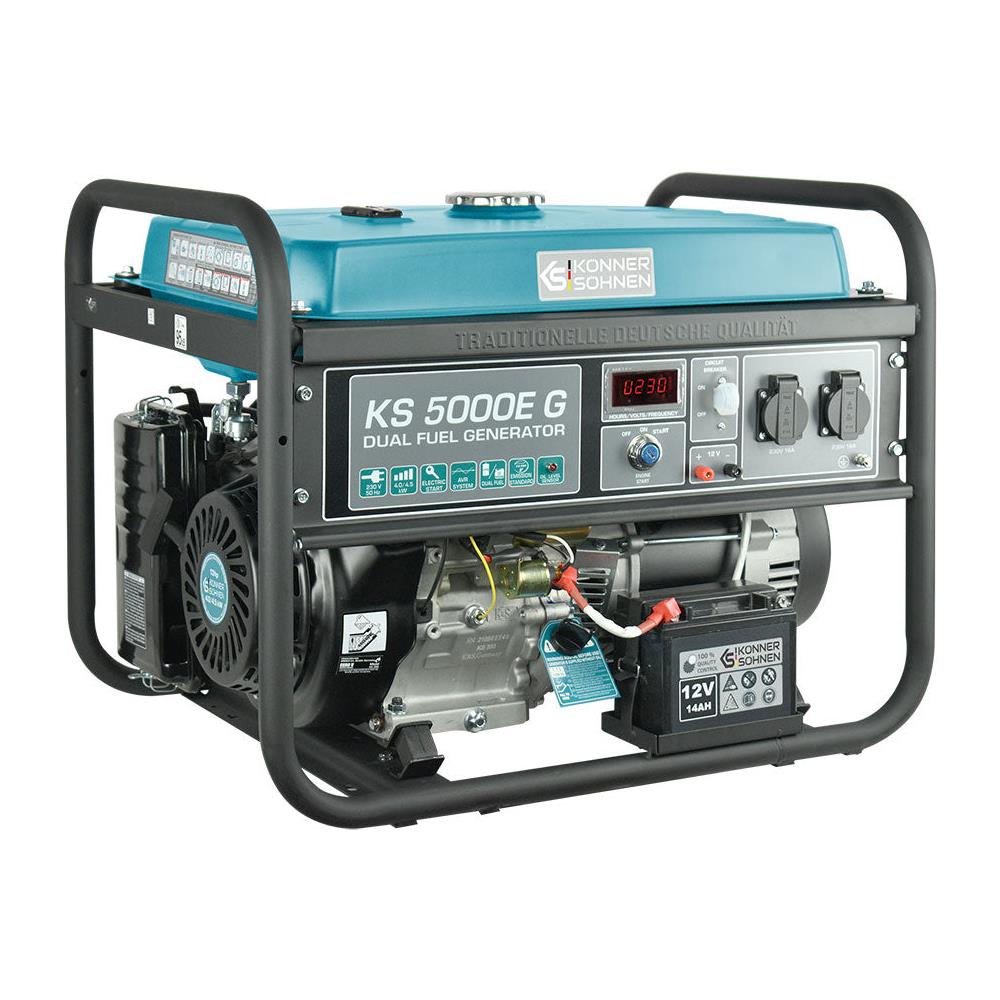 Generatore a GPL /Benzina KS 5000E G Tensione, V 230 Potenza massima, kW 4.5 - Foto 1