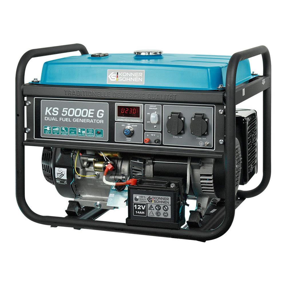Generatore a GPL /Benzina KS 5000E G Tensione, V 230 Potenza massima, kW 4.5 - Foto 2