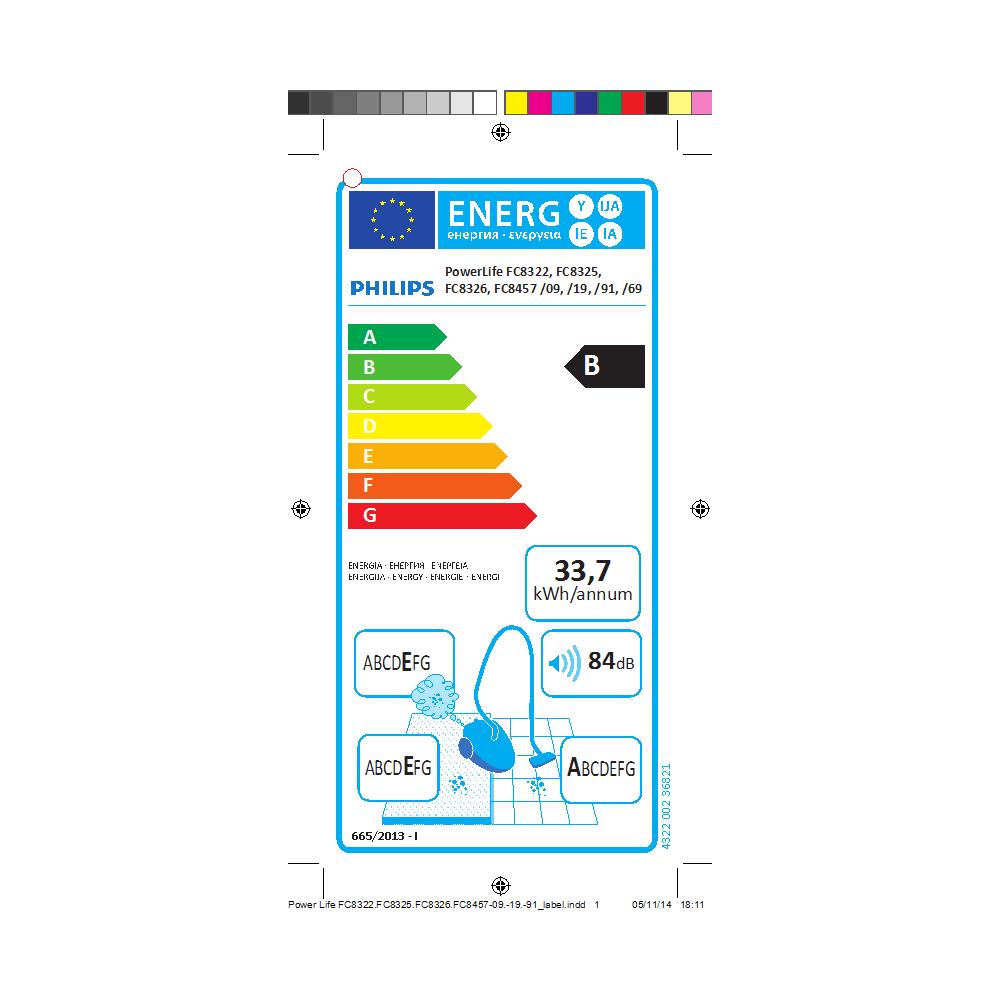 PowerLife Aspirapolvere Con Sacco Potenza 750 Watt Capacità 3 L Colore Nero - Foto 3