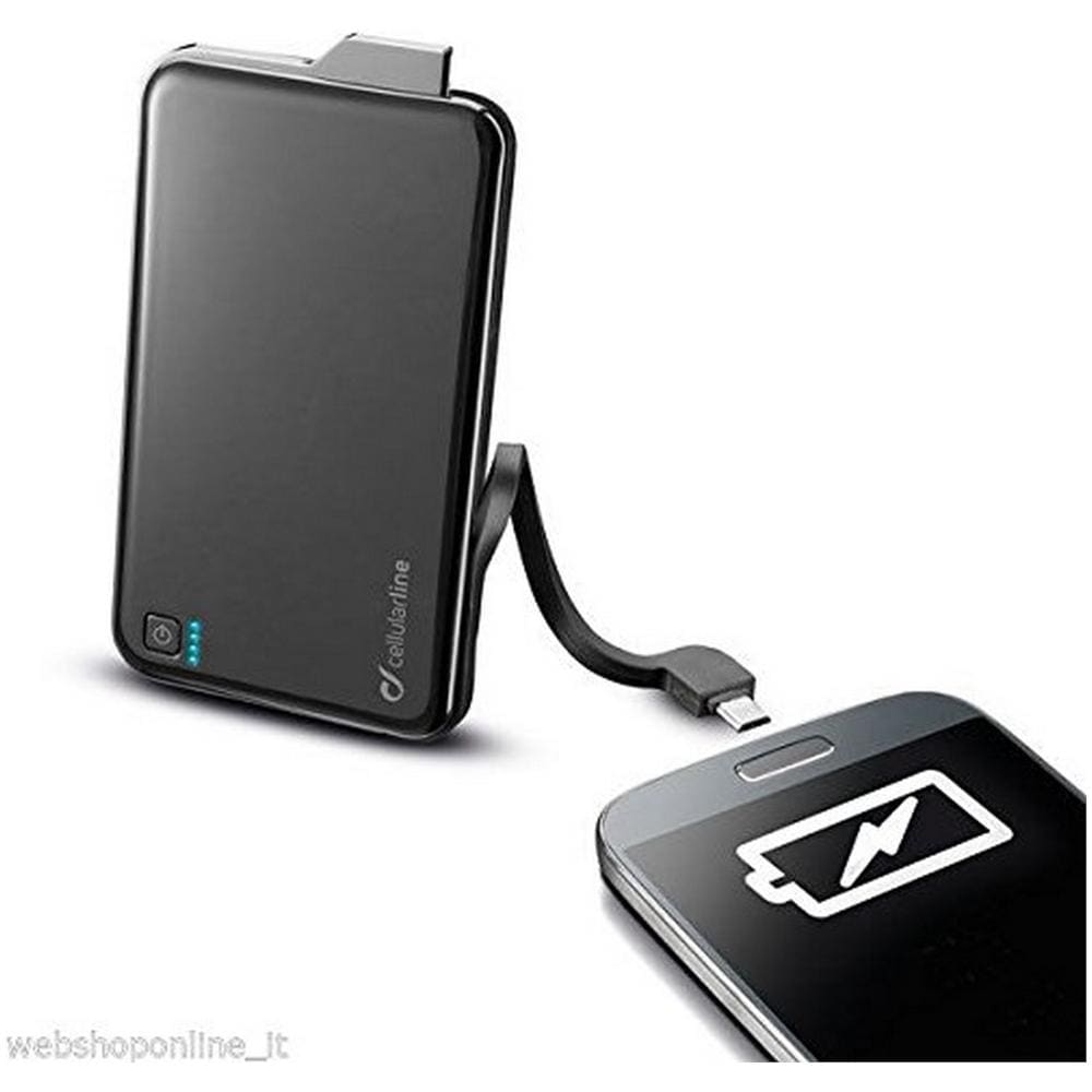Power Bank FreePower Slim Batteria Esterna 5000 mAh - Nero - Foto 2