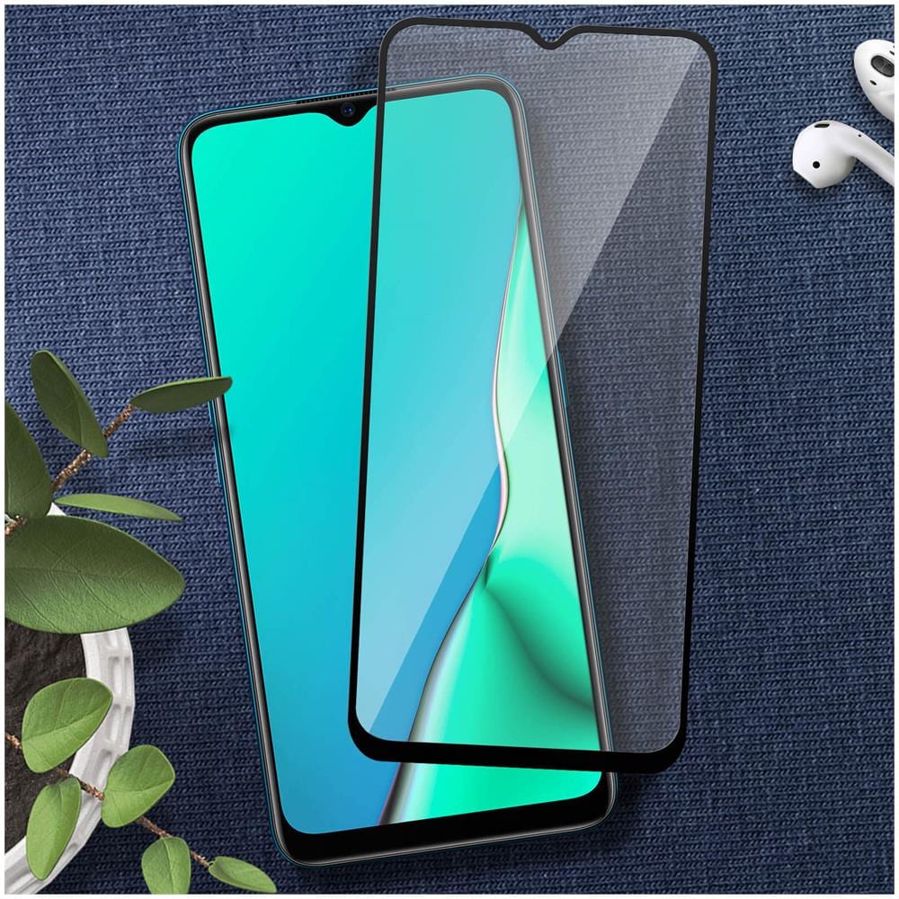 Pellicola Per Oppo A9 2020 / A5 2020 Protezione Vetro Contorno Nero - Foto 2