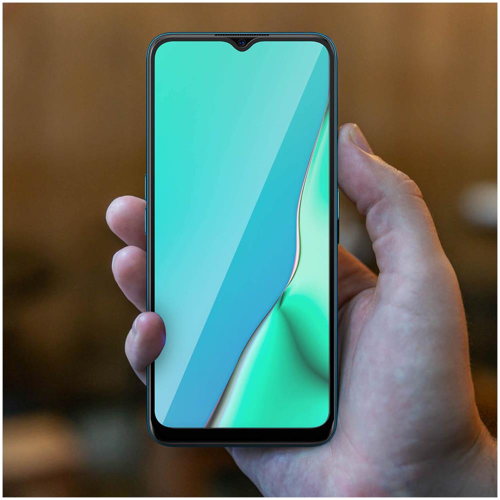 Pellicola Per Oppo A9 2020 / A5 2020 Protezione Vetro Contorno Nero - Foto 5