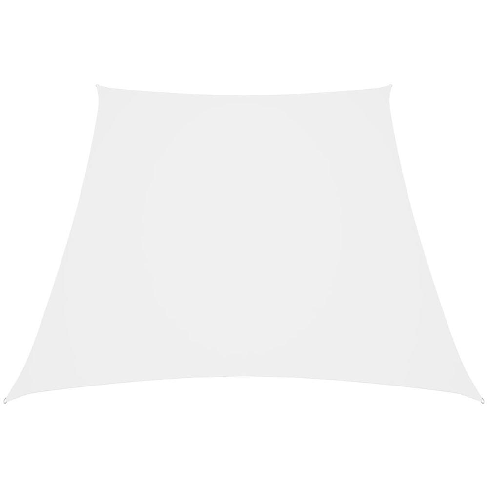 Parasole A Vela In Tela Oxford A Trapezio 3/4x3 M Bianco - Foto 1