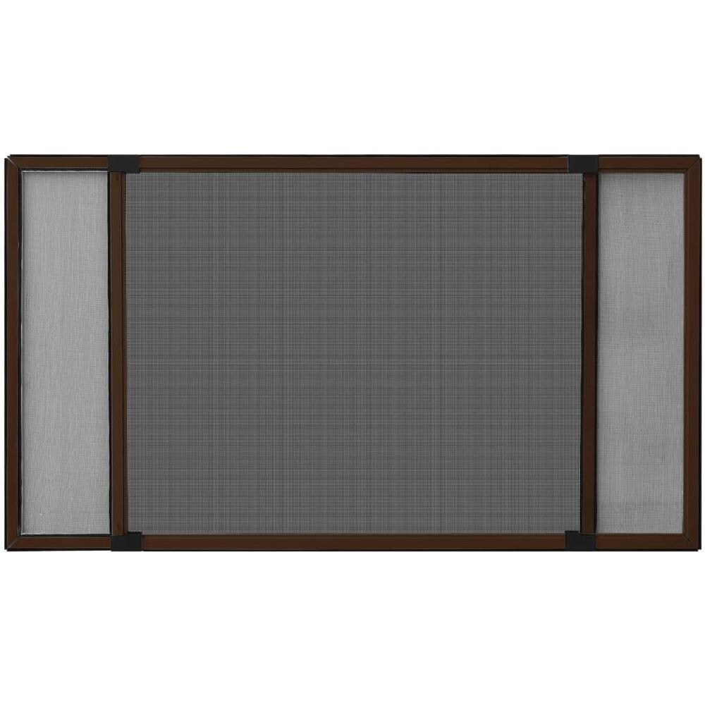 Zanzariera Allungabile Per Finestre Marrone (100-193) x75 Cm - Foto 2